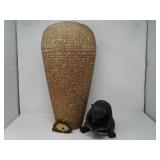 Beautiful 20 Inch Corrugated Vase