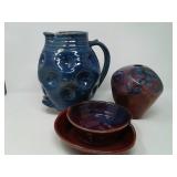 Blue Ceramic Pitcher and More