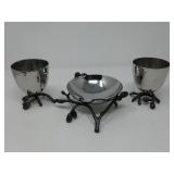 Michael Aram Olive Branch Nut Dish and Two Cups