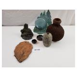 Polar Bear Set Into Glass