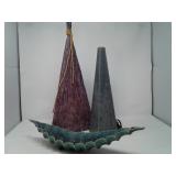 Purple Paper Mache Table Lamp & More
