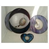 Three Stained Glass Window Light Catchers