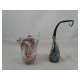 Two Beautiful Hand Blown Glass Pieces
