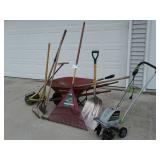 Large Lot of Various Yard Tools