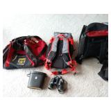 Lot of Backpacks, Duffel, and Binocs