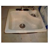 Kohler Cast Iron Kitchen Sink and Vase