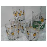 Vintage Chicago Artmark Glass Set & Jager Shot Glasses
