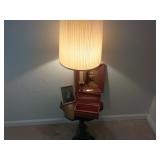 Retro Floor Lamp, Mini-Cedar Chest, and Two Jesus Prints