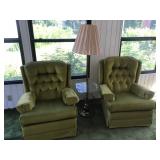 Two Vintage Swivel and Rocking Chairs