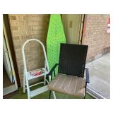 Vintage Green Metal Ironing Board