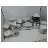 Bird N Hand Franciscan Whitestone Ware Vintage Dish Set