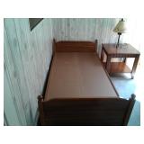 Twin Bed & Table and Lamp