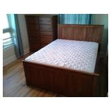 Verlo Queen Mattress, Bed Frame, and High Boy Dresser