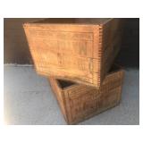 Vintage Headlight Matches Wood Crates