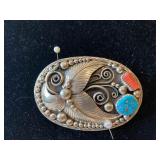 Sterling Apachito Belt Buckle
