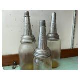 Three Vintage (Master Mfg Company) Oil Spouts