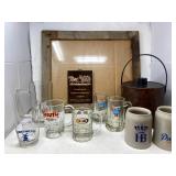 Beer Steins, Vintage Glass Mugs, and More