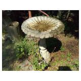 Concrete Bird Bath