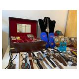 Mens Jewelry Lot Plus Armitron Pocket Watch