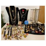 Pulsar Micky Mouse Watch + Large Lot of Costume Jewelry