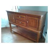 Beautiful Wood Tall Buffet or Storage Cabinet