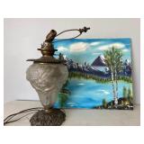 Antique Converted Oil Lamp