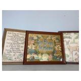 Antique God Bless Our Home Picture Plus