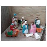 Vintage Blow Mold Nativity