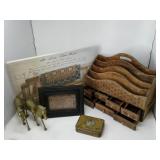 Vintage Mail Paper Box, Cigar Tin, Pictures, & Horses