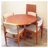 Teal Table with Chairs