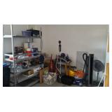 shelving and tools
