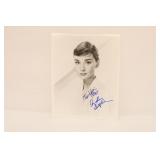 signed photo of Audrey Hepburn