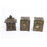 collection of antique banks