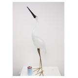signed Murano glass large crane