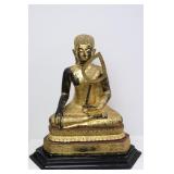 19th century gilt bronze sculpture of Deity