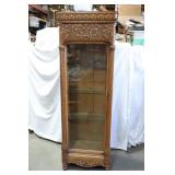 Victorian tiger oak display case