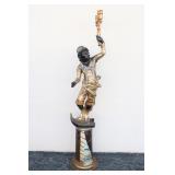 antique Venetian black moor torchere