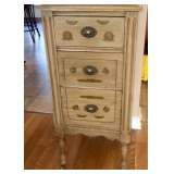 2 antique pieces on wheels with 3 drawers each