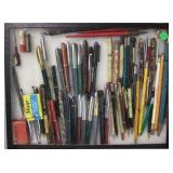 Collection of Vintage Fountain Pens and Mechanical Pencils including some advertising 