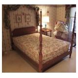1954 Signed L&JG Stickley 7 pc. bedroom set including Full size 4 Poster bed