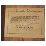 1954 Signed L&JG Stickley Label