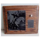 Revolutionary War musket ball mounted on plaque