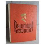 Dated 1933 German 3rd Reich "Deutschland Erwacht" album, full, Great images 