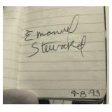 1989-1992 Pocket Ledger filled w/autographs from various Sports, Movie and Musical Personalities