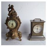 1905 French Vanity Clock, C/1910 Liberty Carriage clock, nickel case 