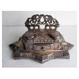 Victorian Silver-plate inkwell 