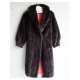 90s Faux Mink Coat