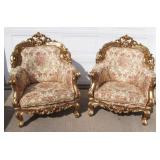 Matching Arm Chairs are Solid and Perfect as the Sofa