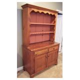 1860s Pine 2 Section Open Step-back Cupboard