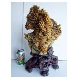 Huge Soapstone Carving of Grape Clusters